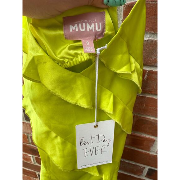 NEW – NWT Show Me Your Mumu Romance Ruffle Maxi Dress size S - Picture 7 of 7